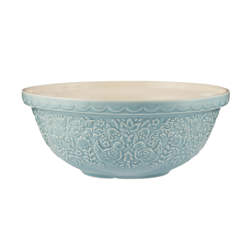Mason Cash Mason Cash Mixing Bowl Blue Home to Roost 26cm Mason Cash Mason Cash Mixing Bowl Blue Home to Roost 26cm