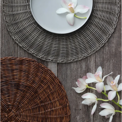 Harman Placemat Round Huntington Woven Rust