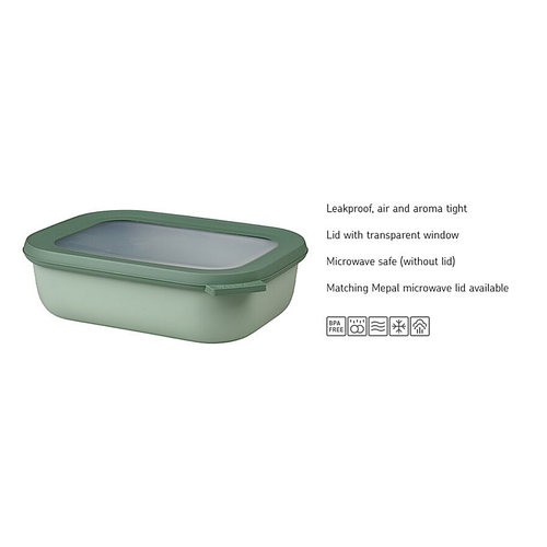 MEPAL Cirqula Multi-Bowl Rectangular 3L Nordic Lilac