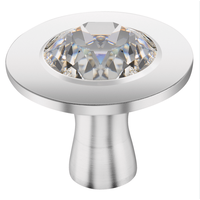 Knob Adorned With Crystal By Swarovski Staub