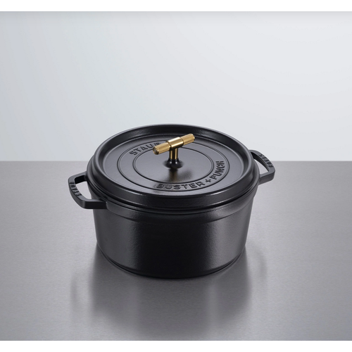 Staub Knob T-Bar Brass Staub