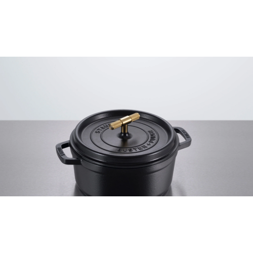 Staub Knob T-Bar Brass Staub