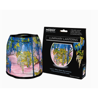Luminary Lantern Oyster Bay & Water Activated LED Candles 4 Each