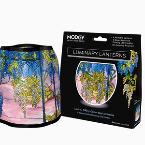 MODGY Luminary Lantern Oyster Bay & Water Activated LED Candles 4 Each