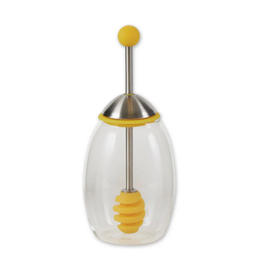 RSVP Honey Jar w/Silicone Dipper