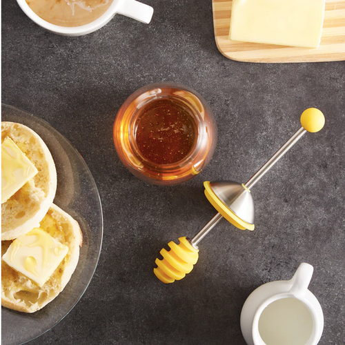 RSVP Honey Jar w/Silicone Dipper