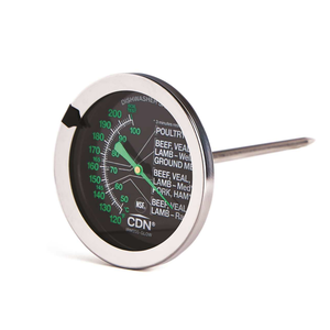 CDN Thermometer Ovenproof  Dial Meat/Poultry Glow