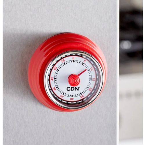 CDN Compact Mechanical Timer Red