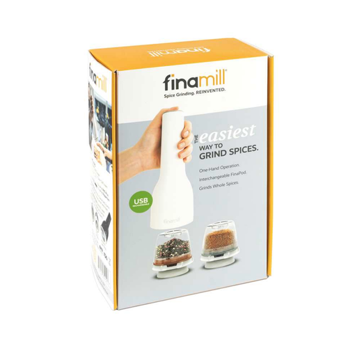 FinaMill FinaMill Grinder USB with 2 FinaPods White