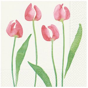 TWILIGHT Napkin Cocktail Paper Watercolour Tulip