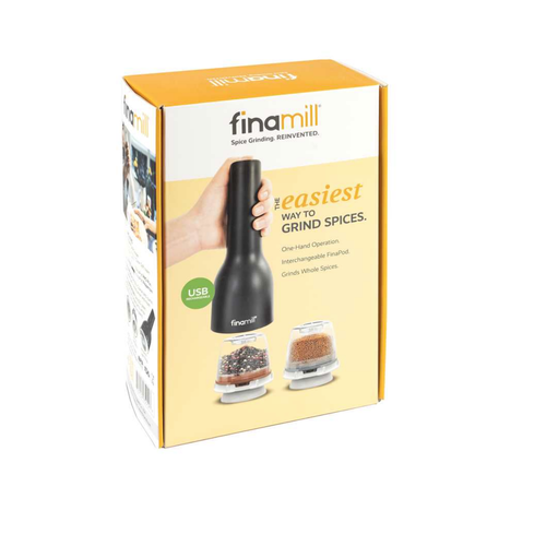 FinaMill FinaMill Grinder USB with 2 FinaPods Black