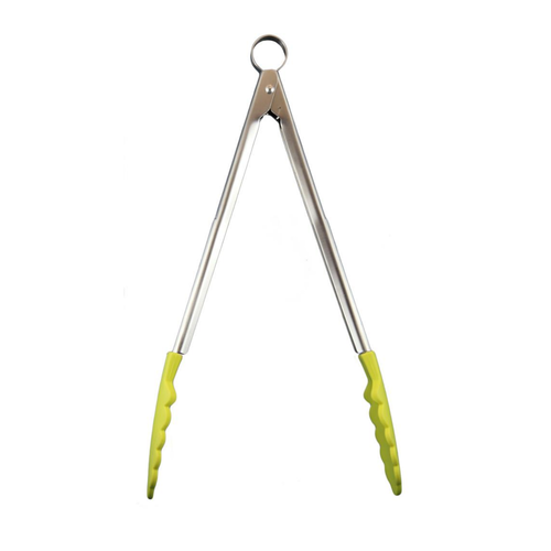 Cuisipro Cuisipro Locking Tongs Silicone Tip Apple Green
