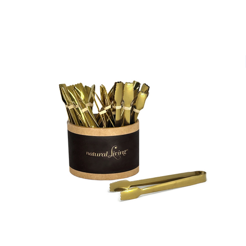 Natural Living Mini Tongs Gold