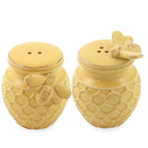 Boston International Salt and Pepper Shakers Honeycomb