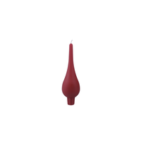 Drop Shaped Candle Dark Red