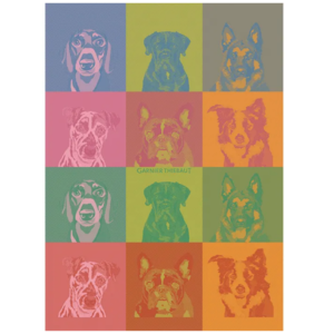 Garnier Thiebaut Garnier Thiebaut Tea Towel Chiens Pop