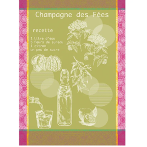 Garnier Thiebaut Garnier Thiebaut Tea Towel  Champagne Des Fees Mousse