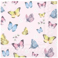 Napkin Lunch Paper Romantic Butterflies