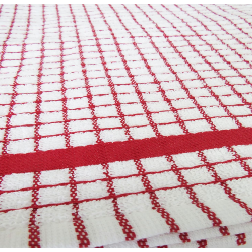 Samuel Lamont Poli-Dri Cotton Tea Towel Red