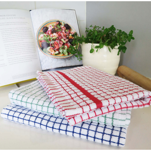 Samuel Lamont Poli-Dri Cotton Tea Towel Red