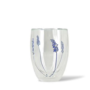 Danesco Double Wall Glass Tumbler Lavender