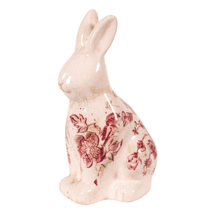 Candym Bunny Ivory with Pink Flowers