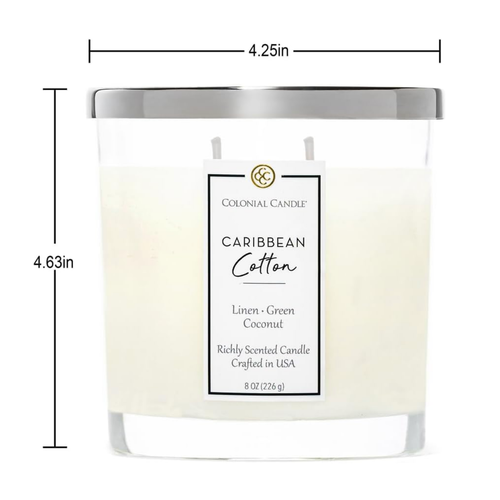 Colonial Candle Colonial Candle Oval Jar Caribbean Cotton