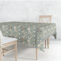Tablecloth Strawberry Thief Blue 52 x 90 Inch