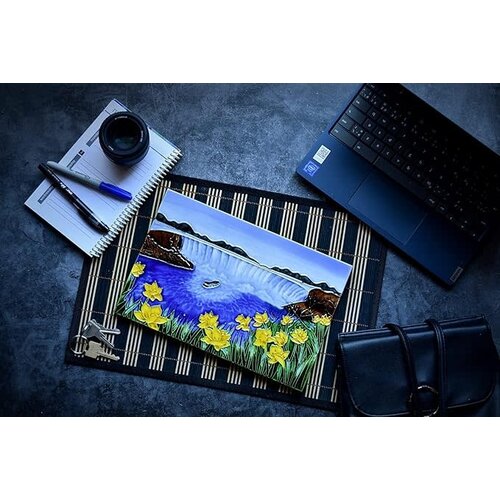 Benaya Handcrafted Art Decor Tile Niagara Falls 8 x 12 Inch