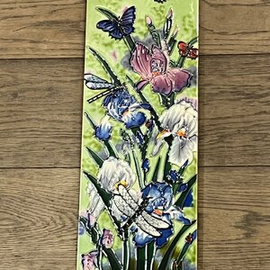 Benaya Handcrafted Art Decor Tile Nature's Garden 6 x 16 Inch