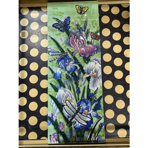 Benaya Handcrafted Art Decor Tile Nature's Garden 6 x 16 Inch