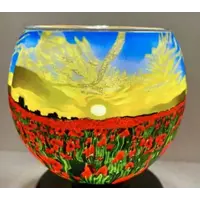 Light Glass Poppy Sunrise