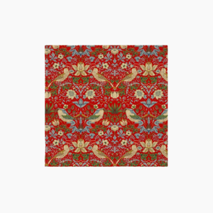 William Morris Napkin Strawberry Thief Red