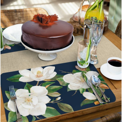 CounterArt Placemat Reversible Magnolia in Bloom
