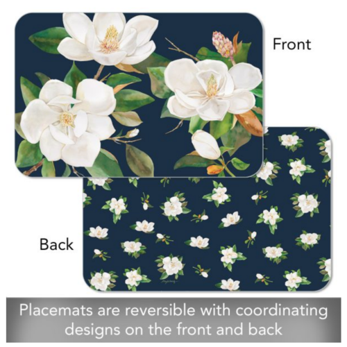 CounterArt Placemat Reversible Magnolia in Bloom