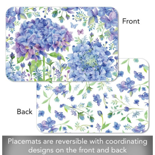 CounterArt Placemat Reversible Beautiful Hydrangea