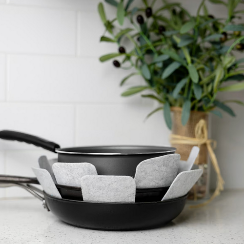 Fox Run Pan and Pot Protector Set of 5 Grey