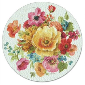 CounterArt Lazy Susan Glass Country Fresh