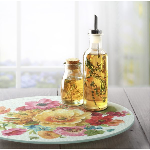 CounterArt Lazy Susan Glass Country Fresh