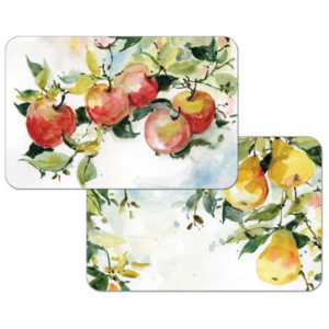CounterArt Placemat Reversible Watercolour Fruit