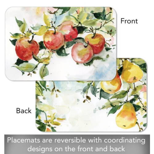 CounterArt Placemat Reversible Watercolour Fruit