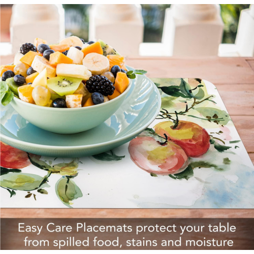 CounterArt Placemat Reversible Watercolour Fruit