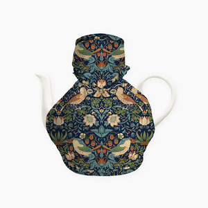 William Morris Tea Cosy Strawberry Thief Navy