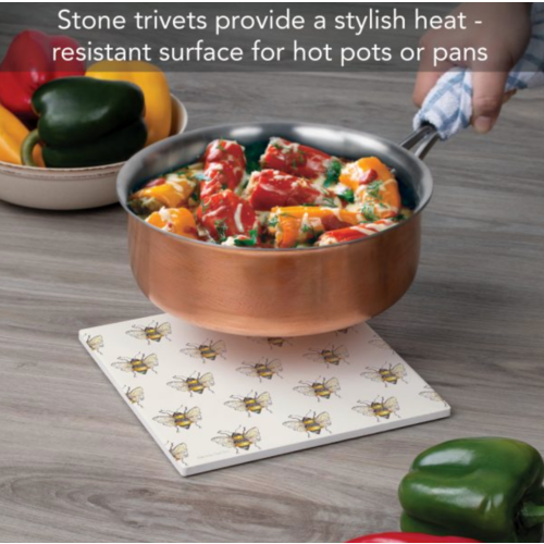 CounterArt Trivet Stone Bee Pattern