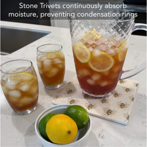 CounterArt Trivet Stone Bee Pattern