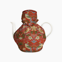 Tea Cosy Strawberry Thief Red