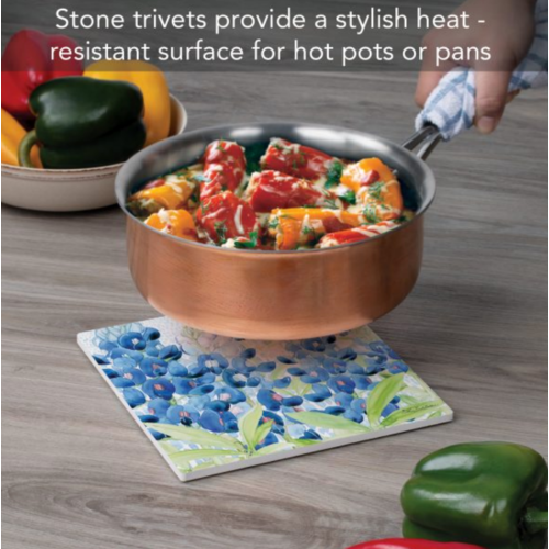 CounterArt Trivet Stone Bluebonnet Field