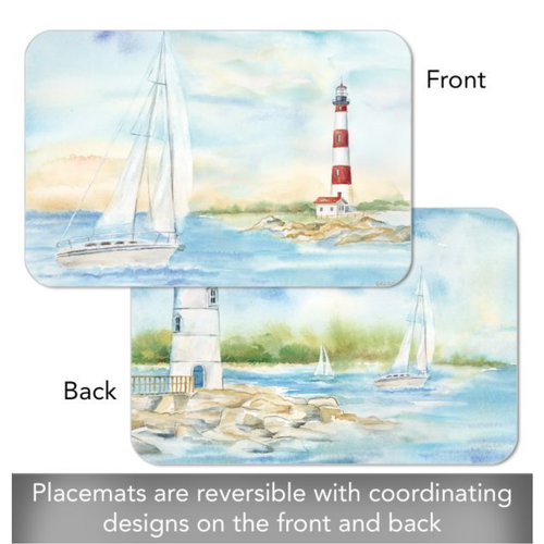 CounterArt Placemat Reversible Lighthouse Scene