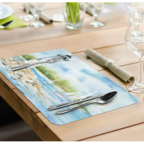 CounterArt Placemat Reversible Lighthouse Scene