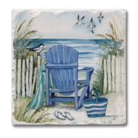 Coaster Absorbent By the Sea Chairs Set 0f 4